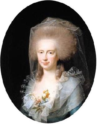 Jens Juel Portrait of Bolette Marie Harboe  wife of Johan Frederik Lindencrone